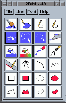 Создание растровых рисунков в XPaint